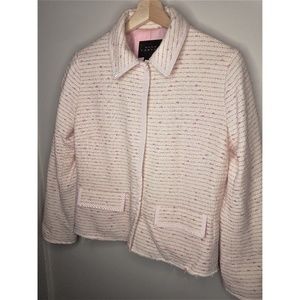 Pink Tartan White & Pink Tweed Blazer - 10